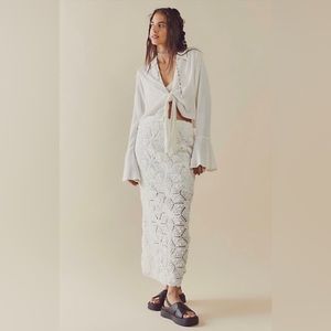 NWT: Free People Tavi Crochet Skirt Set (never worn!)